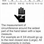 Measurements for Sizing Gloves