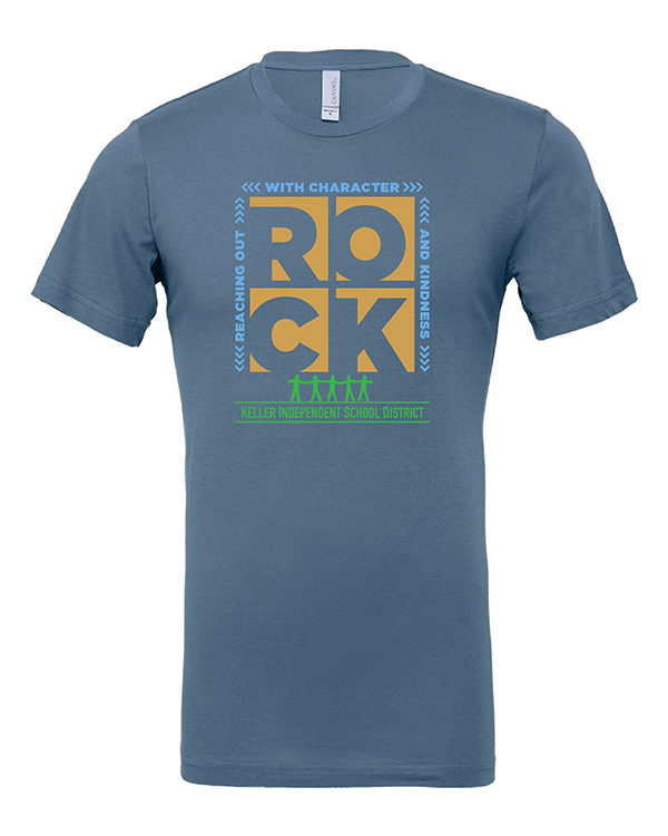22 KISD ROCK Steel Blue Shirt 3c F